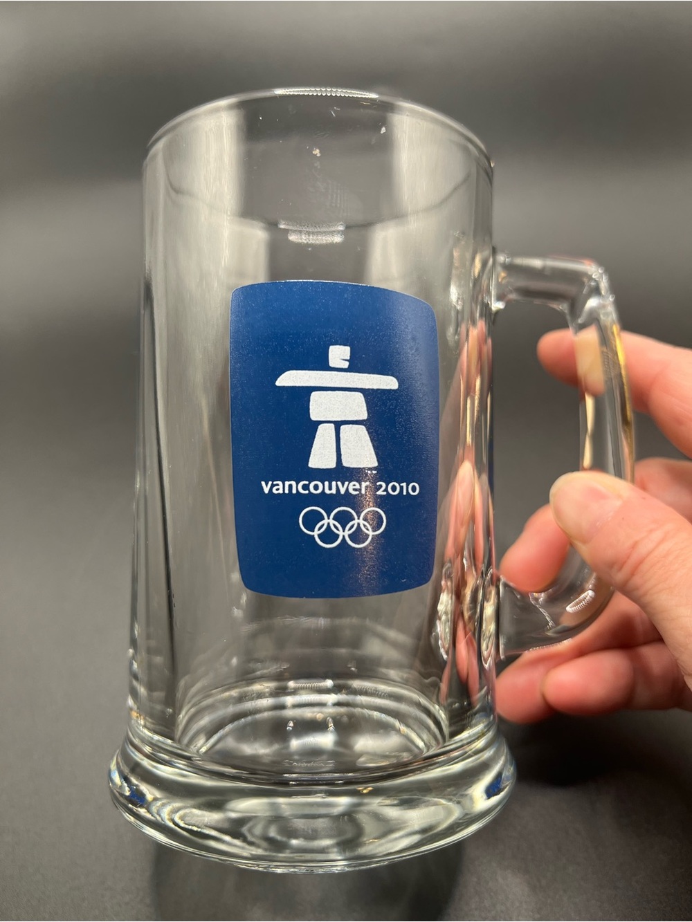 🇨🇦 Official Vancouver 2010 Olympic Winter Games Clear Glass Beer Mug